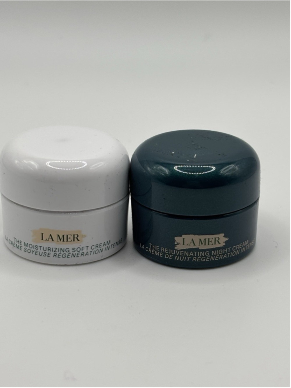 La Mer Soft Cream & Rejuvenating Night Cream Mini Set 3.5ml Each New - Picture 3 of 4